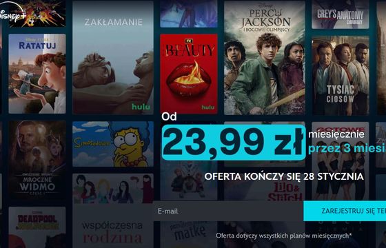 Disney+ przez trzy miesiące taniej