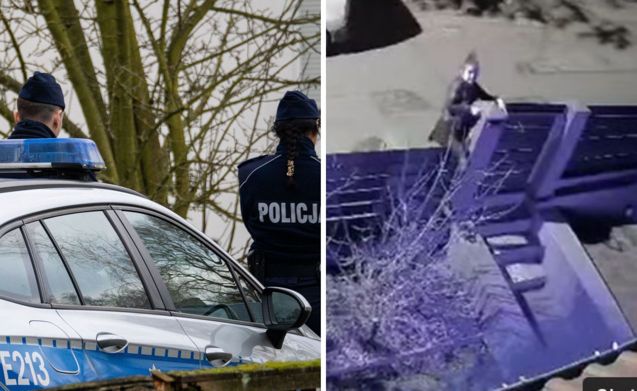 Nagrało się, jak złodziejka skacze przez płot. Pomagał jej taksówkarz