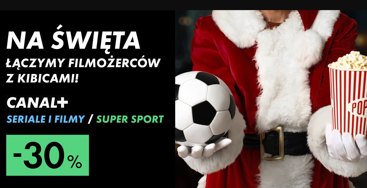Świąteczne promocje Canal+ i Polsat Box. 30 proc. zniżki i 2 lata rabatu