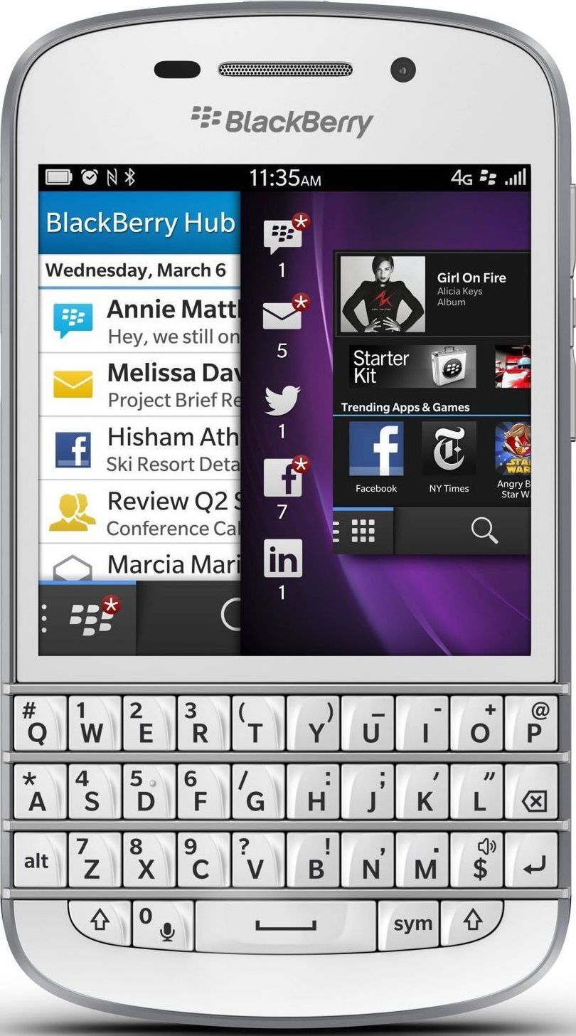 BlackBerry Q10 ma elegancką klawiaturę i charakteryzuje się brakiem TrackPada