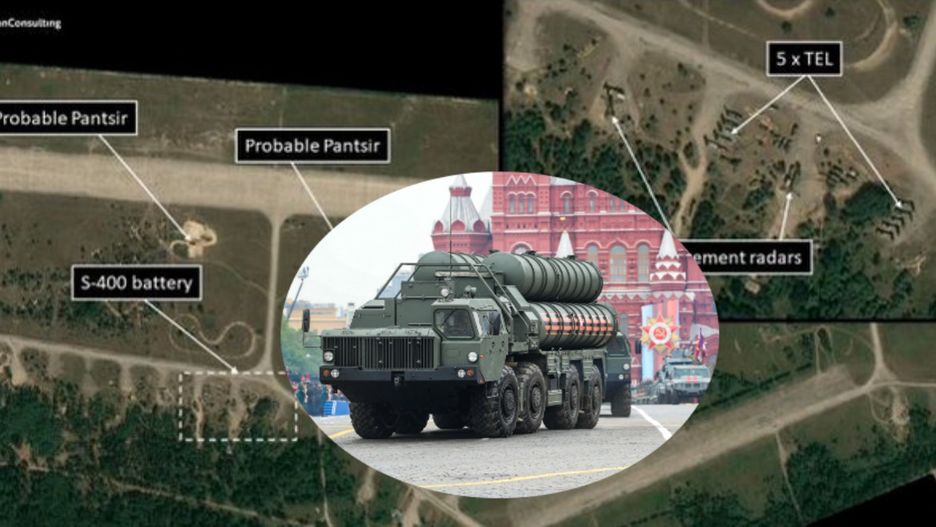 Na zdjęciu widać jednostki przeciwlotniczych systemów rakietowych S-400 "Triumph”