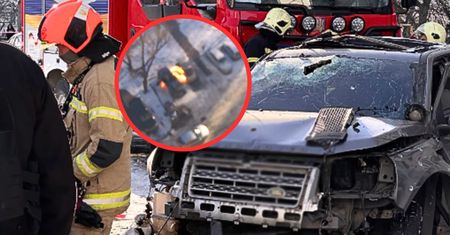 Zamach w Kijowie. Kamera nagrała podłożenie ładunku i eksplozję
