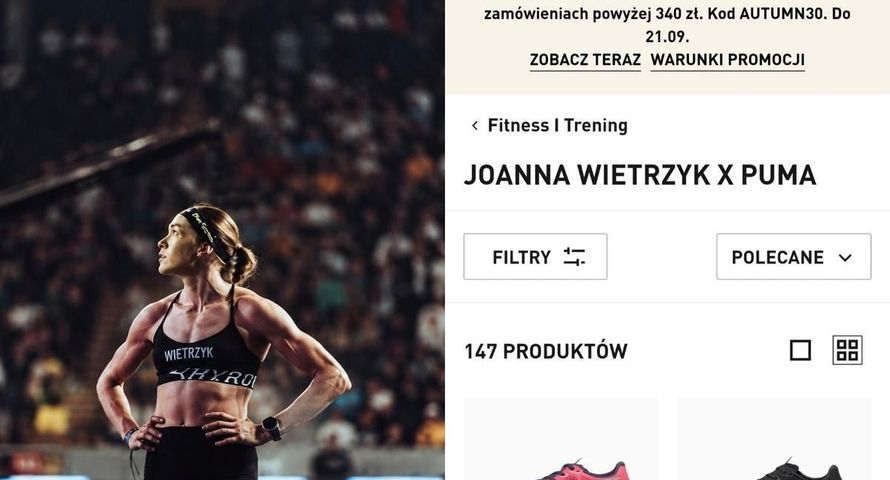 Nagły zwrot akcji. Puma przywróciła produkty sygnowane nazwiskiem Joanny Wietrzyk