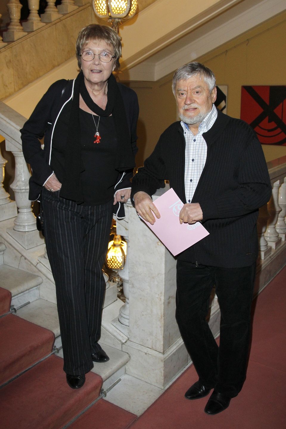 Janusz Michałowski i Izabella Cywińska