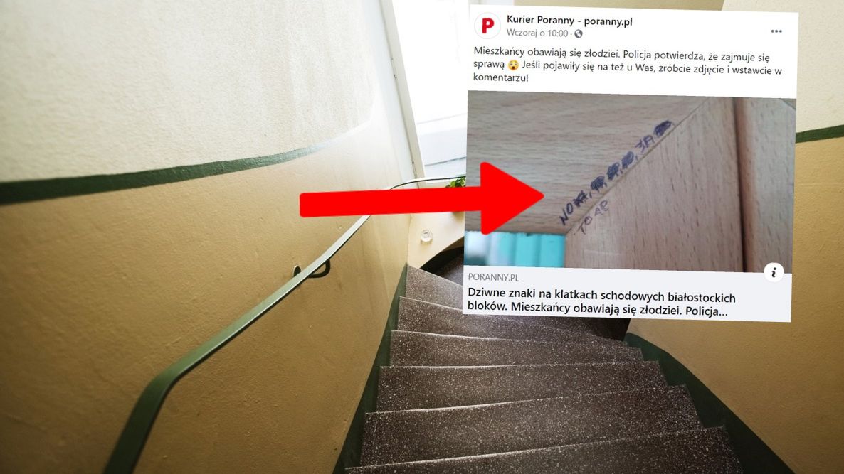 W Białymstoku na mieszkaniach pojawiły się tajemnicze symbole 