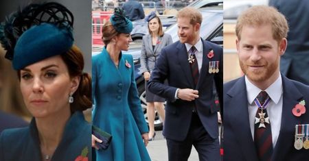 Książę Harry i księżna Kate na oficjalnej uroczystości w Westminister. Koniec plotek o konflikcie między rodzinami? (FOTO)