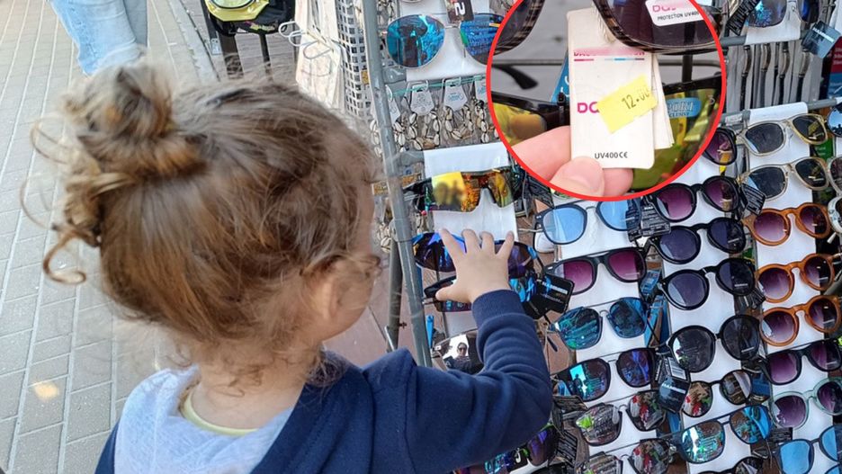 Okularki z bazarku nad morzem