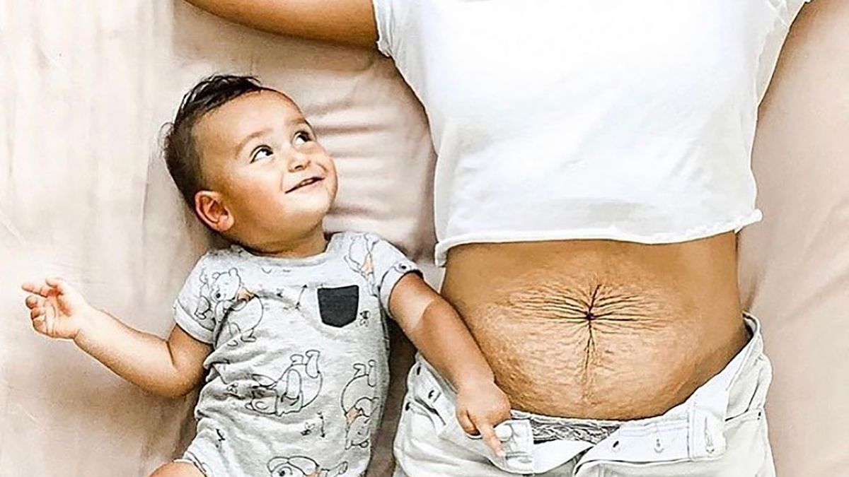 Mama pięciorga pokazała zdjęcia brzucha bez retuszu. Ma powód do dumy! 1