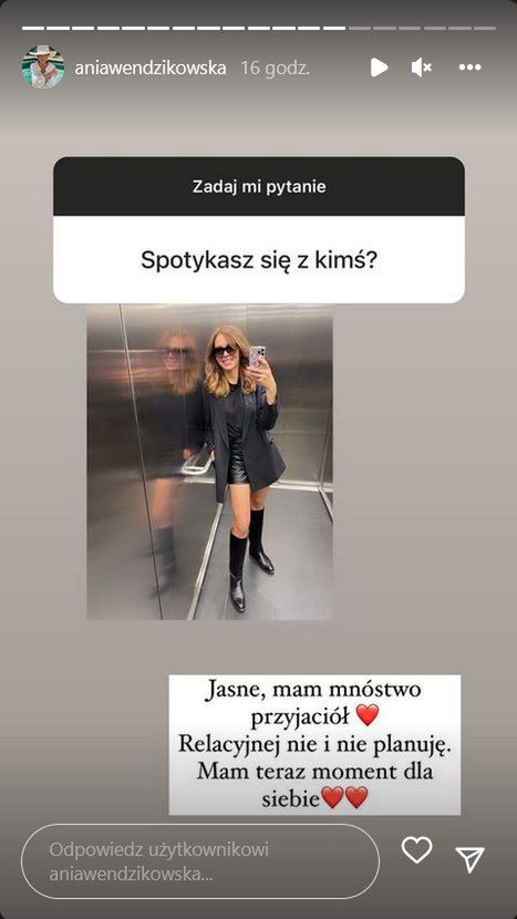 Anna Wendzikowska Instastories
