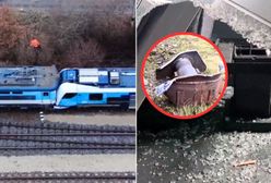 Zderzenie pociągów w Czechach. Nagranie z miejsca wypadku
