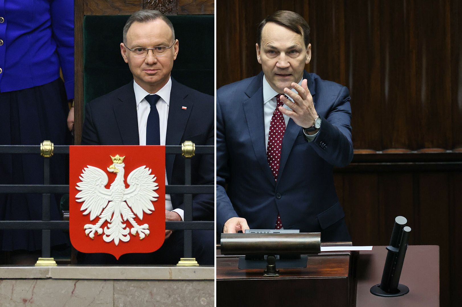 Sikorski skrytykował PiS. Wszystkiemu przysłuchiwał się prezydent