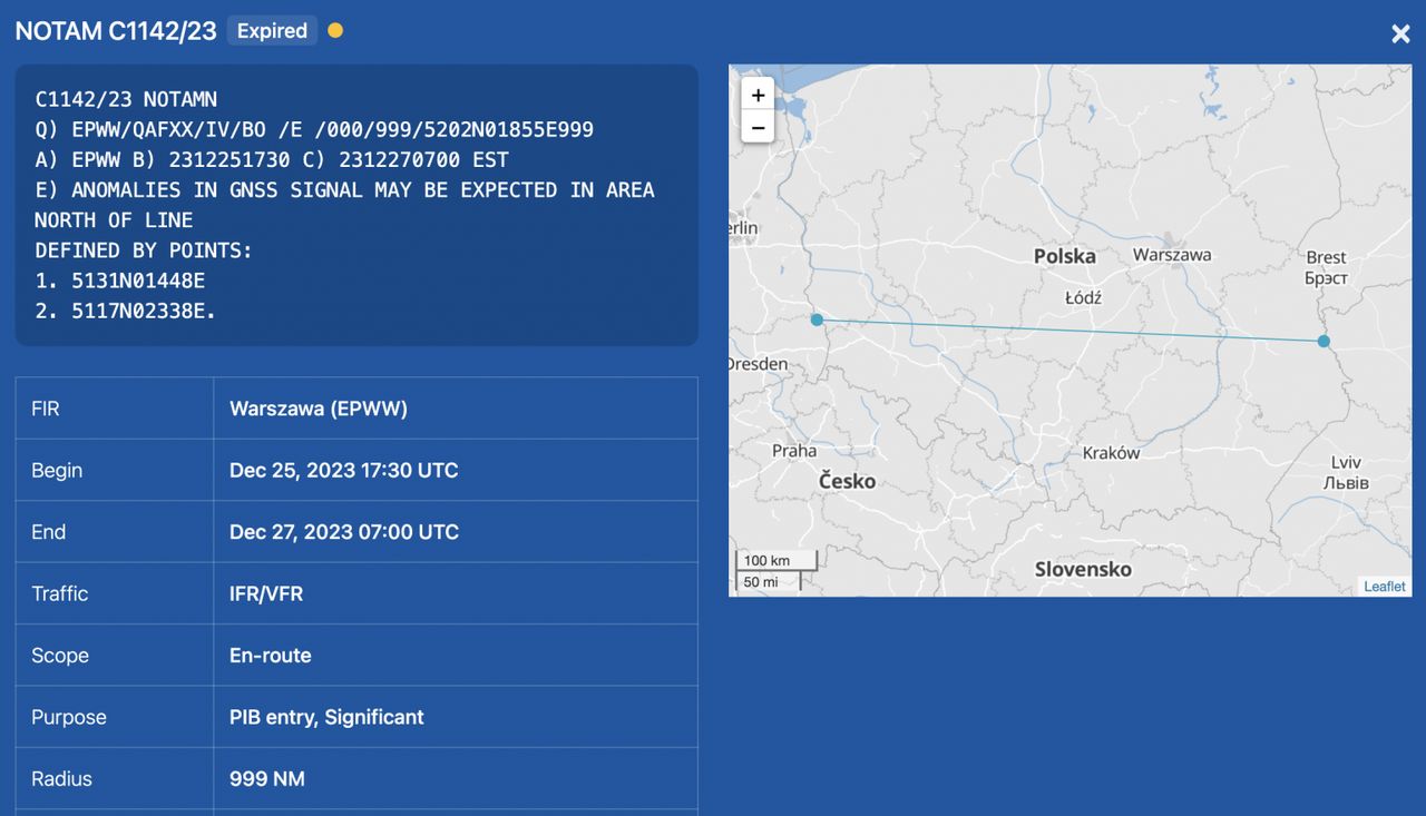 Informacja o planowanych anomaliach w funkcjonowaniu systemu GPS