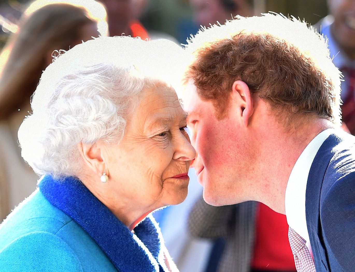 książę Harry i królowa Elżbieta