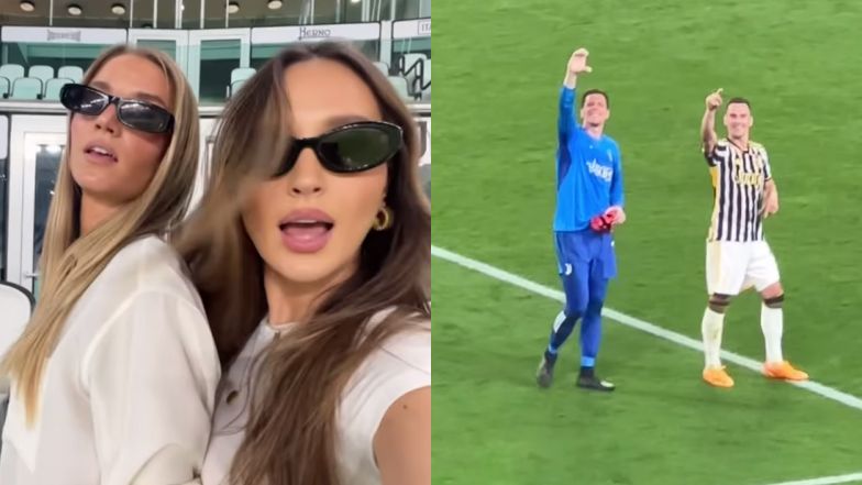 Marina Łuczenko i Agatycze DOPINGUJĄ ukochanych na meczu Juventusu. Zgrane z nich przyjaciółki? (WIDEO)