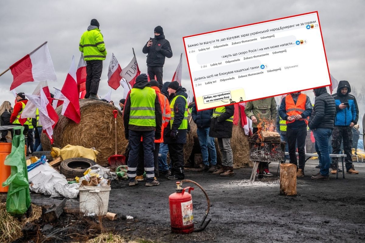 Ukraińcy wściekli na polskich rolników blokujących granicę. "Życzę im"