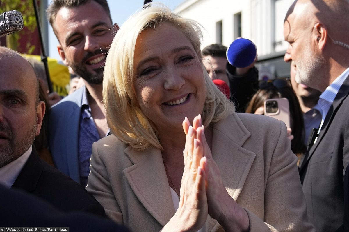 Marine Le Pen w czasie kampanii wyborczej 