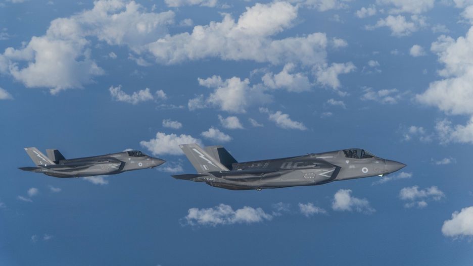 F-35B nalażące do RAF pojawiły się nad Polską 