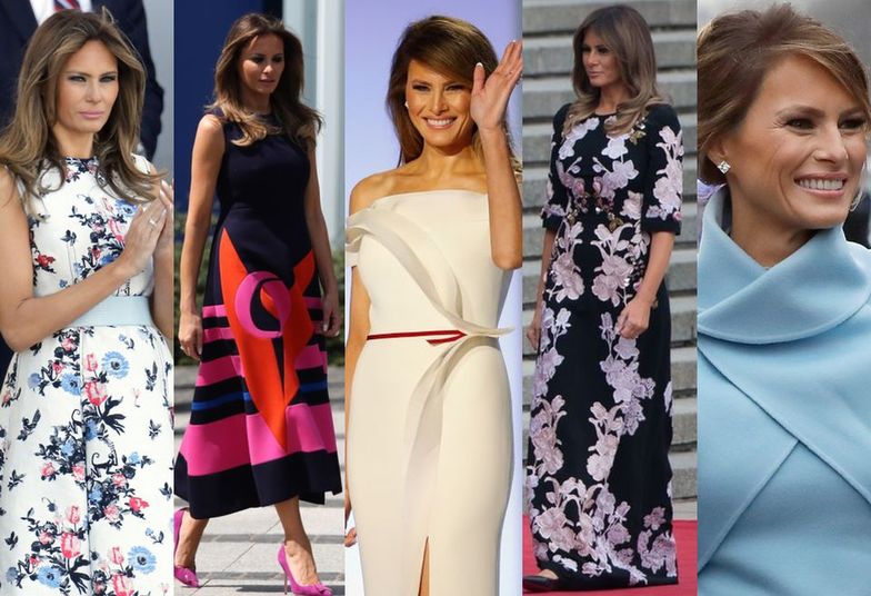 Najlepsze stylizacje Melanii Trump z 2017 roku