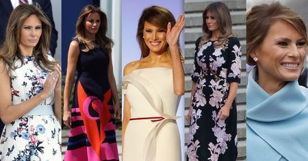 NAJLEPSZE stylizacje Melanii Trump z 2017 roku (DUŻO ZDJĘĆ)
