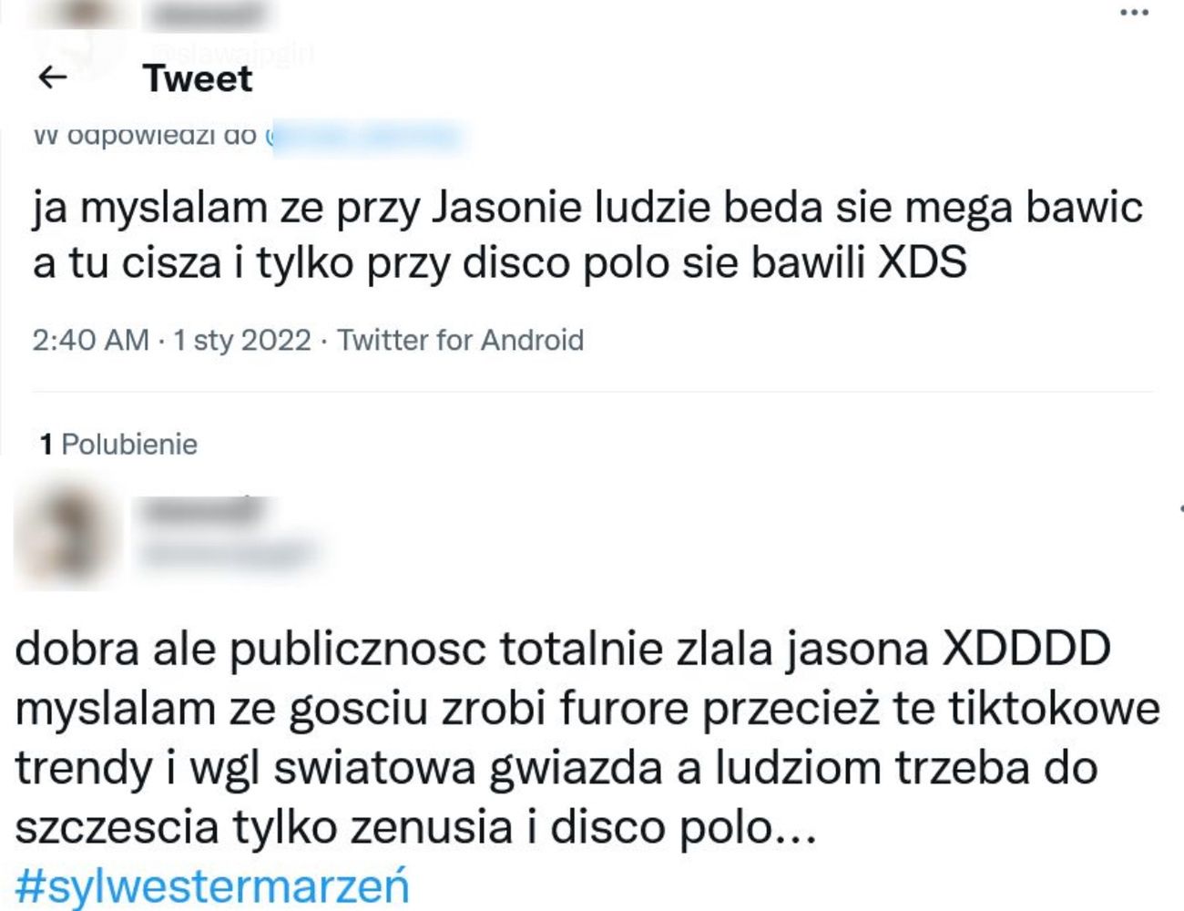 Fani o występie Jasona Derulo i Zenka Martyniuka