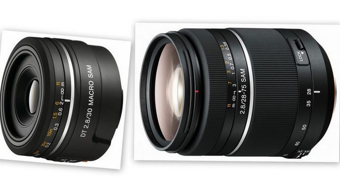 Obiektywy Sony 28-75 mm f/2.8 oraz DT 30 mm f/2.8 Macro 1