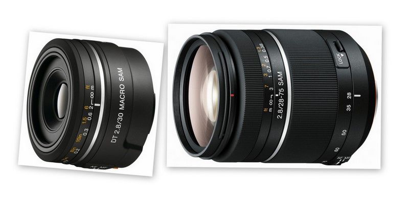Obiektywy Sony 28-75 mm f/2.8 oraz DT 30 mm f/2.8 Macro