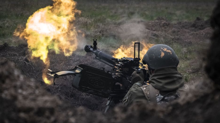 ZAPORIZHZHIA, UKRAINE - APRIL 20: Members of Ukrainian Armed Forces are seen during their shooting training with heavy weapons at the areas close to the frontline in Zaporizhzhia, Ukraine on April 20, 2023. It is the great importance for Ukrainian military personnel to be trained with such war equipment in order to become accustomed to using various weapons purchased or sent as aid from Allied countries. Although it is not yet clear when and from which regions the counter-attack will begin, care is taken to ensure that Ukrainian soldiers can use various weapons in order to keep the defensive line and counterattack the Russian army. Anadolu Agency (AA) observed exclusively the war training program organized for Ukrainian soldiers in the Zaporizhzhia region, with the special permission from the Ukrainian Armed Forces. In the training process, which was held in wide areas close to the Zaporozhian front, shooting was carried out with many weapons such as armored vehicles, anti-aircraft guns, machine guns, mortars, and anti-tank. (Photo by Muhammed Enes Yildirim/Anadolu Agency via Getty Images)