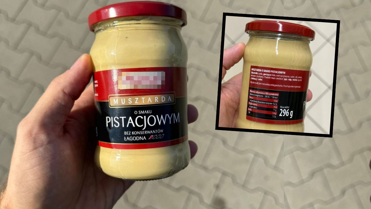 Kupił musztardę pistacjową. W składzie nie było pistacji