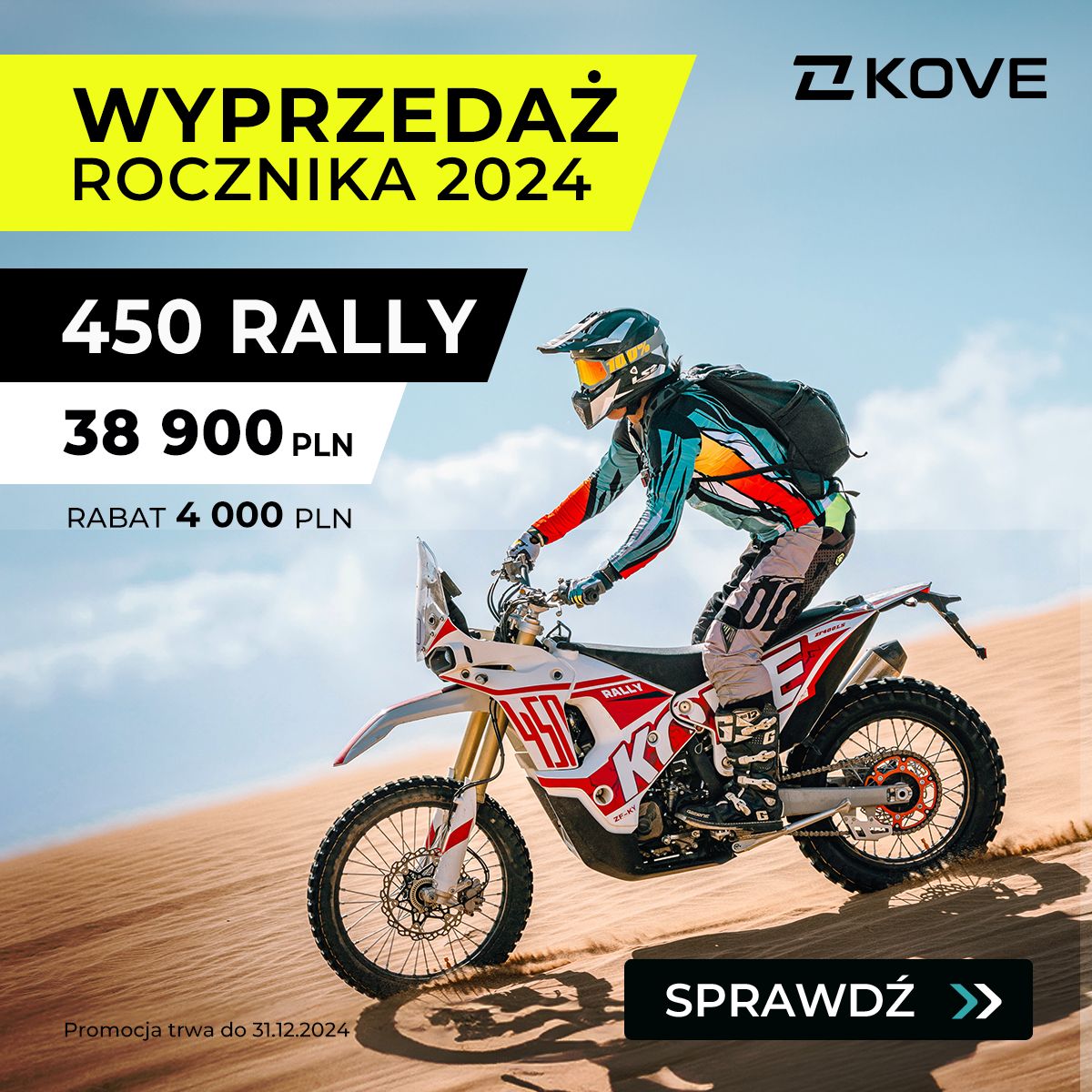 Wyprzedaż motocykli Kove