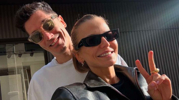 Anna Lewandowska szaleje na stoku z Robertem i Klarą