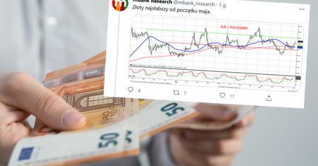Kursy walut. Złoty najsłabszy od początku maja