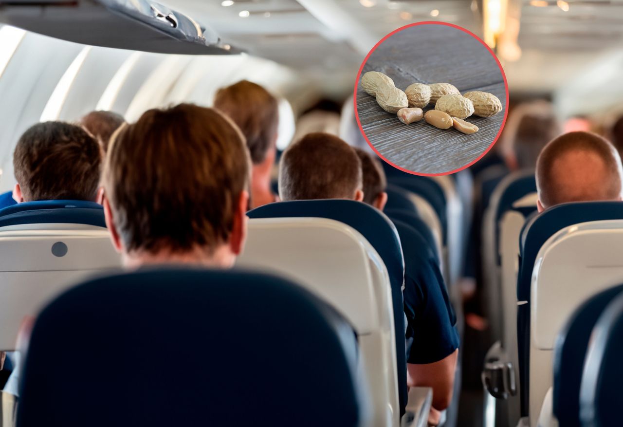 Pasażerka wykupiła wszystkie orzeszki w samolocie