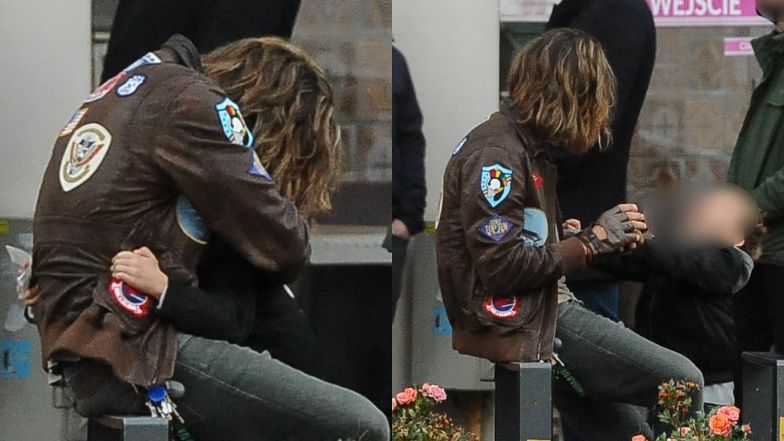 Piotr Stramowski spaceruje i zajada się kebabem