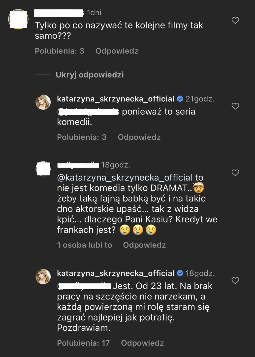 Katarzyna Skrzynecka sprzecza się z "fanką". Ostra wymiana zdań