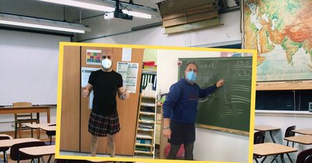 Hiszpania. Nauczyciele przyszli do pracy w spódniczkach. Wyrazili wsparcie dla ucznia wyrzuconego ze szkoły