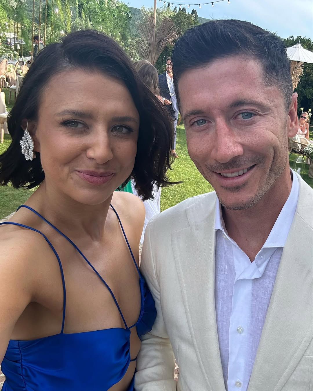 Robert Lewandowski z siostrą