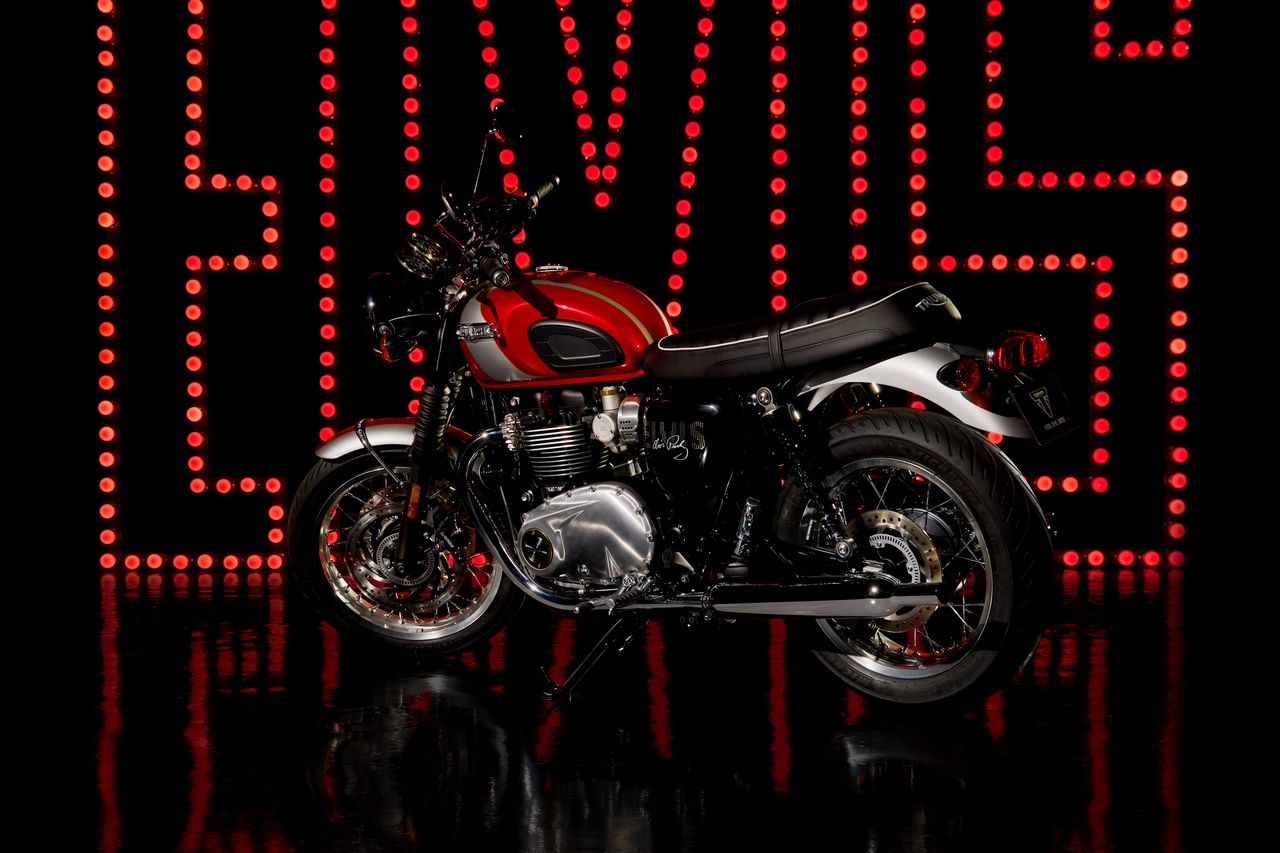 Elvis edition of Triumph Bonneville T120 celebrates rock 'n' roll legacy