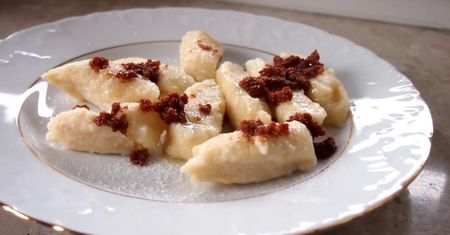 Bananowe pierogi leniwe