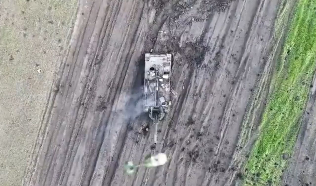 Widowiskowe nagranie z drona. To były ostatnie chwile Rosjan