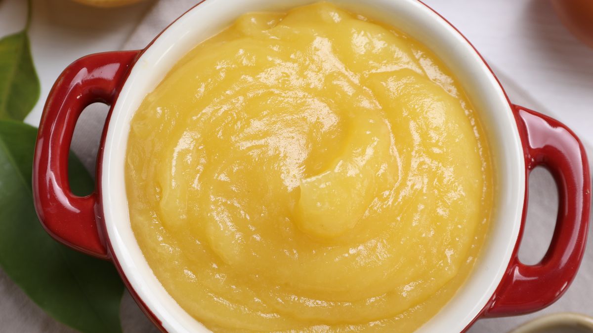 Gładka konsystencja "masełka" z moreli z dodatkiem cytryny