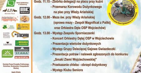 Dożynki Gminy Wojciechów 2019 – program wydarzenia