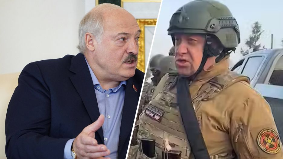 Aleksandr Łukaszenka i Jewgienij Prigożyn