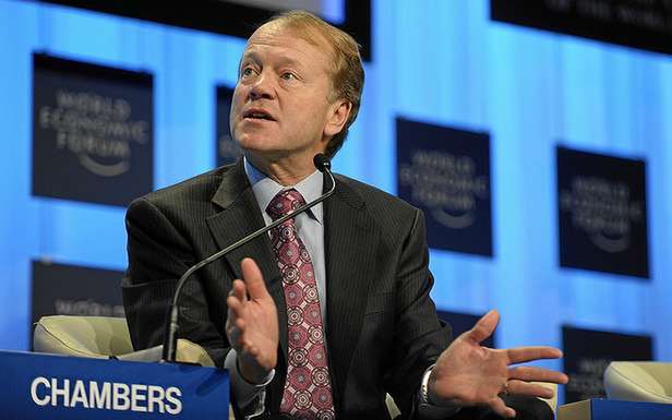 John Chambers (Fot. Flickr/World Economic Forum/Lic. CC by-sa)