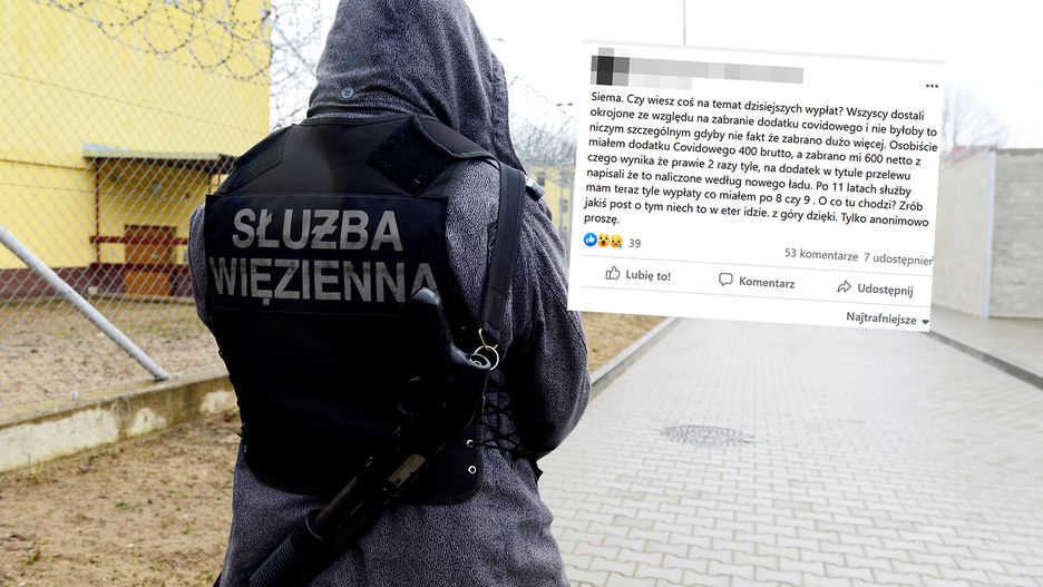 Funkcjonariusze Służby Więziennej również dostali mniejsze uposażenia w styczniu