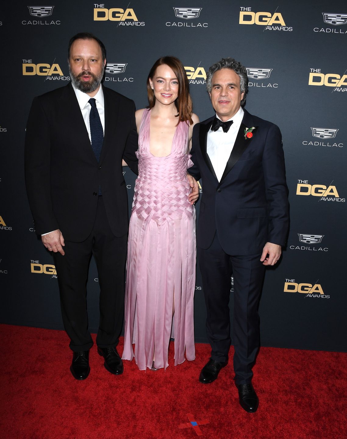 Emma Stone w różowej kreacji bryluje na gali Amerykańskiej Gildii Reżyserów. Wpadli też Eva Longoria i Ryan Gosling (ZDJĘCIA)

