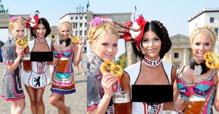 Niemiecka "Top Model" na Oktoberfest...