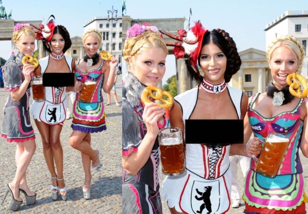 Niemiecka "Top Model" na Oktoberfest...