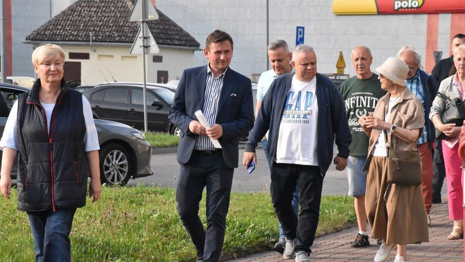 Spacer z Prezydentem Sobierajem po Osiedlu Wenedów