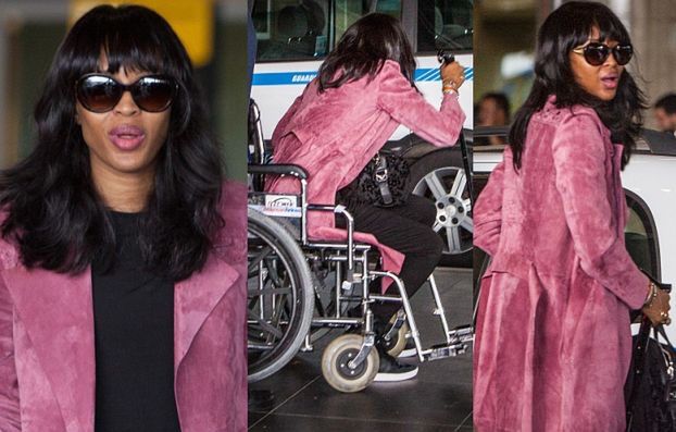 Naomi Campbell na wózku inwalidzkim! Potrzebuje protezy biodra? (FOTO)