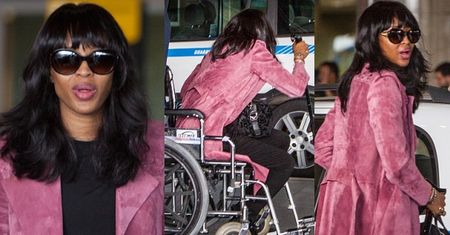 Naomi Campbell na wózku inwalidzkim! Potrzebuje protezy biodra? (FOTO)